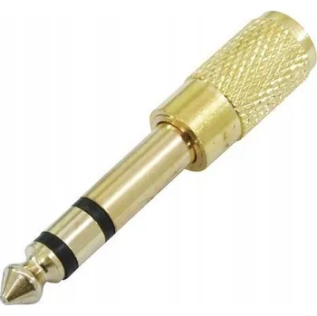 Audio kabel Kabel Omnitronic minijack 3,5 mm – jack 6,3 mm, 0,07 m