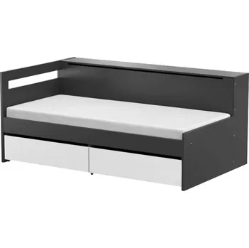 Postel Rozkládací postel, grafit/bílá, REA CROBAT