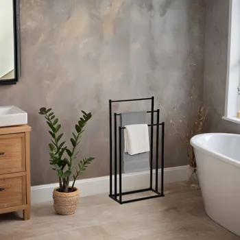 Věšák Volně stojící tyč na šaty LoftInspired černá