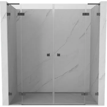 Sprchové dveře Mexen Lunar L Duo dveře sprchové výkyvné 180 cm, transparentní, gun metal - 834DL-180-000-95-00 Sprchové dveře