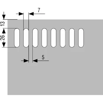 soklová lišta Typy výseků do plastového soklu - A1