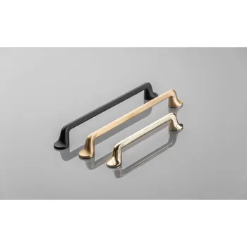 Nábytkové kování Nábytková úchytka Fabricio zlatá broušená - 128 mm