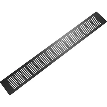 Nábytkové kování Větrací mřížka EKO černá mat, 80 mm - 600 mm