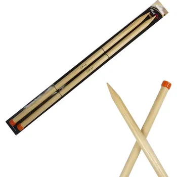 Nástroj na niť a příze Dřevěné jehlice Knitpro Basix Birch 40 cm 12 mm