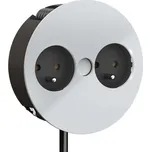 Elektro zásuvka Bachmann Twist 931.252 2 x 230V bílá mat