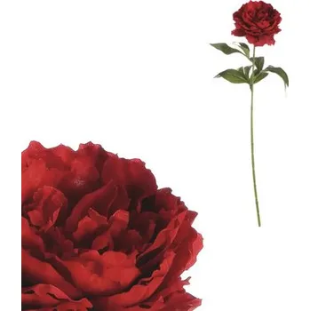 umělá květina Umělá květina pivoňka červená 65 cm