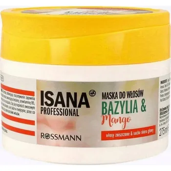 Vlasová regenerace ISANA Maska na Poškozené Vlasy Bazalka Mango