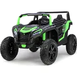 Elektrické autíčko andos Titan XXL PRO s tichým motorem 24v/180w zelené + bezkartáčový motor s diferenciálem, nosnost 100 kg, posuvné sedačky, kotoučové brzdy