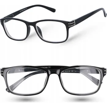 Brýle na čtení DIOPTRICKÉ BRÝLE DÁMSKÉ PÁNSKÉ NA ČTENÍ PLUS ČERNÉ +1,00