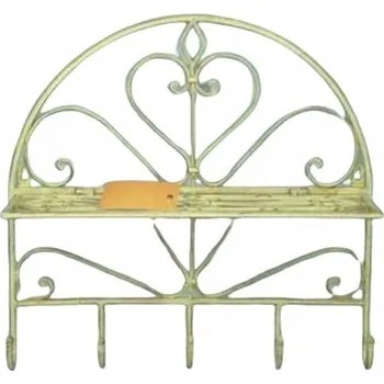 Věšák Šatní ramínko kovový Antyki24 zeleň