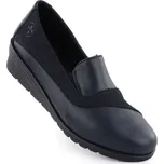 Dámské kožené boty na platformě Rieker v tmavě modré barvě L5356-14 37