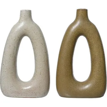 Váza Váza porcelánová s průřezem 18 x 6 x 32 cm, různé barvy