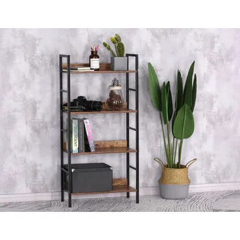 Knihovna REGÁL INDUSTRIAL LOFT POLICE KNIHOVNA RUSTIKÁLNÍ KOV DŘEVO