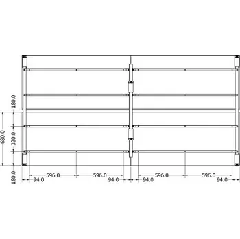 Stolová podnož Stolová podnož MERISA CONFERENCE - Zlatá matná