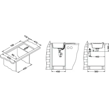Kuchyňský dřez Alveus NIAGARA 30 + TONIA chrom - Béžová, Beige