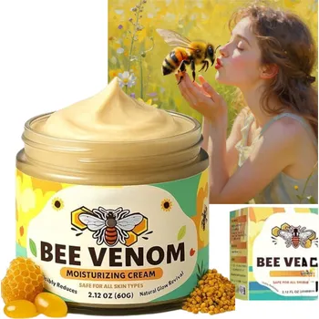 Pleťový krém KRÉM PROTI VRÁSKÁM S VČELÍM JEDEM A PEPTIDY - PŘÍRODNÍ BOTOX 60 ML