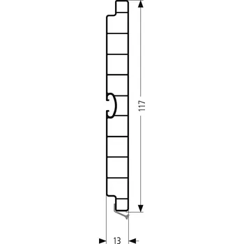 soklová lišta Lišta soklová 4 m antracit - 120 mm