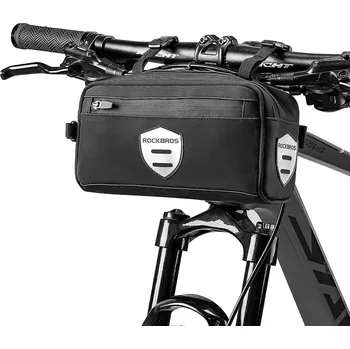 brašna na kolo ROCKBROS Cyklistická brašna na řídítka s odnímatelným popruhem ČERNÁ