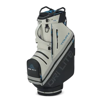 Golfový bag Big Max Dri Lite Tour 2 Cart Bag, Black/Off white/Blue