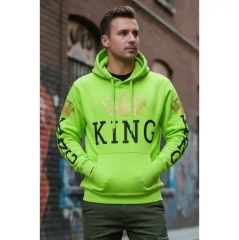 Pánská mikina Pánská mikina VINTE neonově zelená