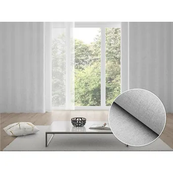 Závěs 100% zatemňovací závěs Blackout BKW-251 Světle šedý žíhaný - šířka 270 cm 270x220 cm