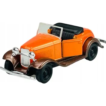 autíčko WELLY OLD TIMER FORD MODEL A ROADSTER ORANŽOVÝ 1:34 KOVOVÝ NOVÝ AUTOMOBIL