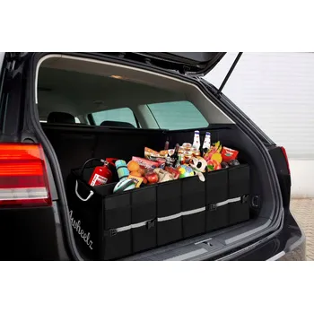 Organizér do auta ORGANIZÉR DO AUTA NA SEDADLO ESSEN ČERNÝ CHRÁNIČ S KAPSOU NA TABLET