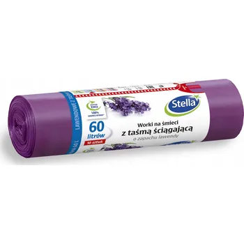 Pytle na odpadky Pytle na odpadky Stella 60 l vonné se stahovací páskou 10 ks