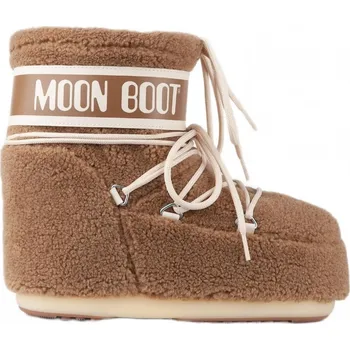 Dámské tenisky Dámské zimní boty MOON BOOT MB ICON LOW FLEECE-M047 CAMEL Velikost: 36/38