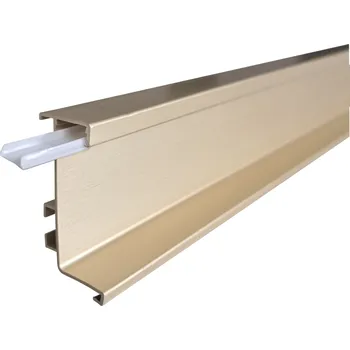 Nábytkové kování LED profil pro bezúchytkové dveře - J - 2050 mm zlatá broušená