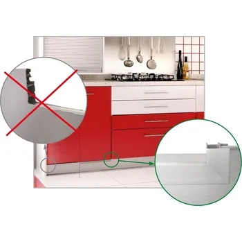 soklová lišta Výřez soklu pod myčku - 450 mm