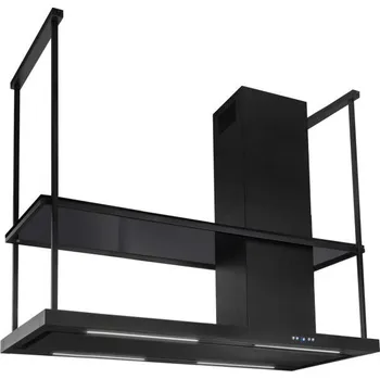 Digestoř Ostrůvková digestoř Nortberg Metropolis Elite Glass Black Matt - 150 cm