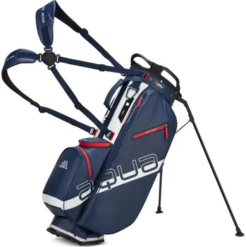 Golfový bag Big Max Aqua Eight H stand bag, white/navy/red
