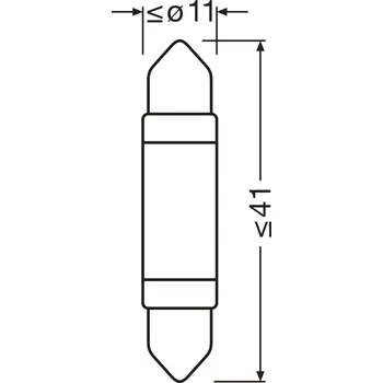 Autožárovka Žárovka, osvětlení interiéru ams-OSRAM 6413DWP-1BL