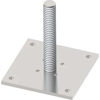 Hahn Steel Kotvení vrchní - dřevěný sloupek 95x95x5mm, OCEL, ZINEK