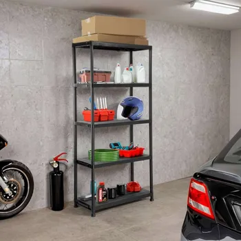 Dílenský regál Plastový skladový regál Gockowiak 180 x 90 x 40 cm, nosnost 50 kg na polici