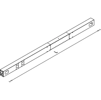 Stolová podnož DESK BAR teleskopický tunel - 1000-1600 mm