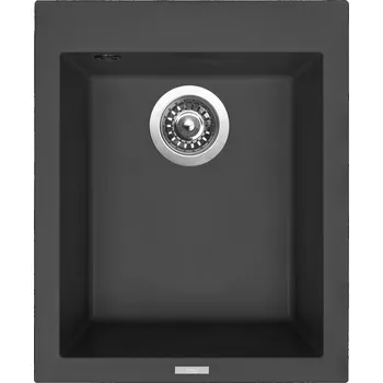 Granitový dřez Sinks CUBE 410 - Černá, Pureblack