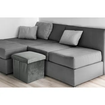 Taburet Čalouněná Taburet eHokery šedá