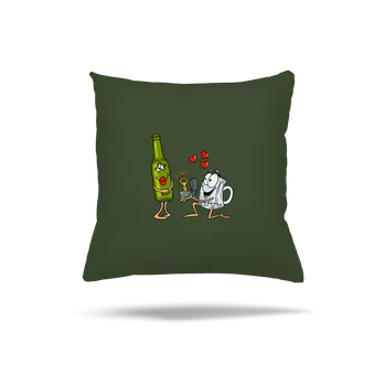 Polštář Bastard Láska k pivu polštář Olive Green