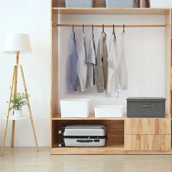 Úložný box VidaXL Úložné boxy, 2 ks, látka, 50x30x25 cm, šedé