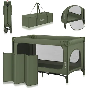 Dětská postýlka Cestovní postýlka Lionelo 67 x 123 cm zelená