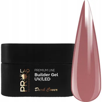 Lak na nehty PRO LAQ Stavební gel PREMIUM LINE Builder Gel Dark Cover 20g