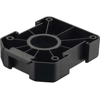 Nábytkové kování Häfele AXILO soklová nožka černá - příruba