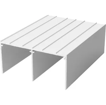 Nábytkové kování Aluprofil Kolejnice horní 75 mm - Bílá lesklá - 4 m