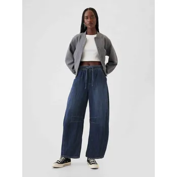 Dámské kalhoty Dámské džíny mid rise easy horseshoe GAP XS