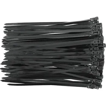 Stahovací páska Yato - Stahovací páska černá rozpínací 200x4.8mm 100ks