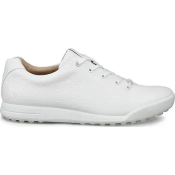Sport Ecco Golf Street Retro pánské kožené golfové boty, bílé bez spajků, standardní, bílé, 43
