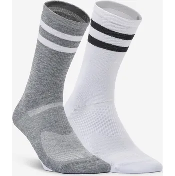 DOMYOS Ponožky na fitness středně vysoké 2 páry 39/42