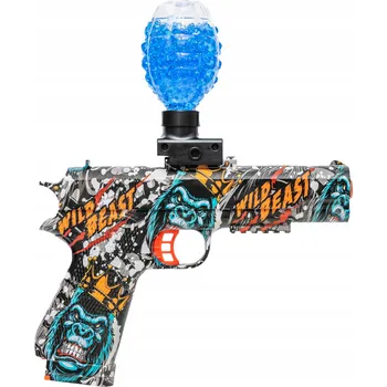 Dětská zbraň AUTOMATICKÁ PISTOLE NA GELOVÉ KULIČKY GRAFFITI PUŠKA ELEKTRICKÁ